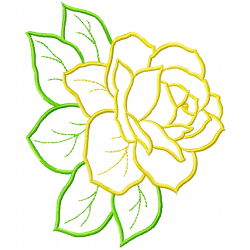 Flowers And Tree Embroidery Design 2